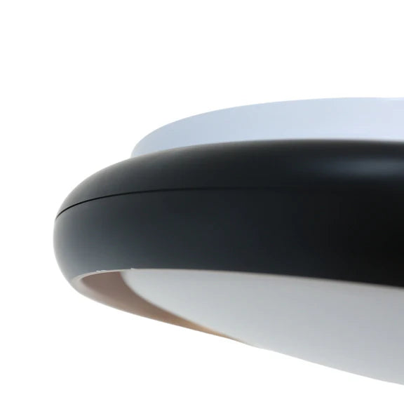 Melanie LED Acrylic Flush Mount Light 28W Tri Color Black & Gold