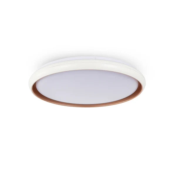 Melanie LED Acrylic Flush Mount Light 28W Tri Color White & Gold