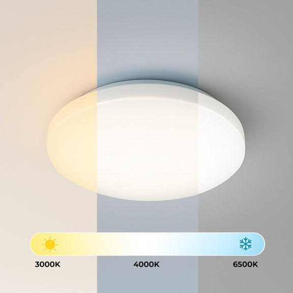 Elaine Medium LED Flush Mount Light 18W Tri Colour White