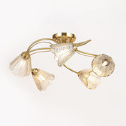 Coraline Semi Flush Mount Light Brass & Champagne