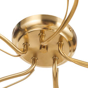 Coraline Semi Flush Mount Light Brass & Multicolor