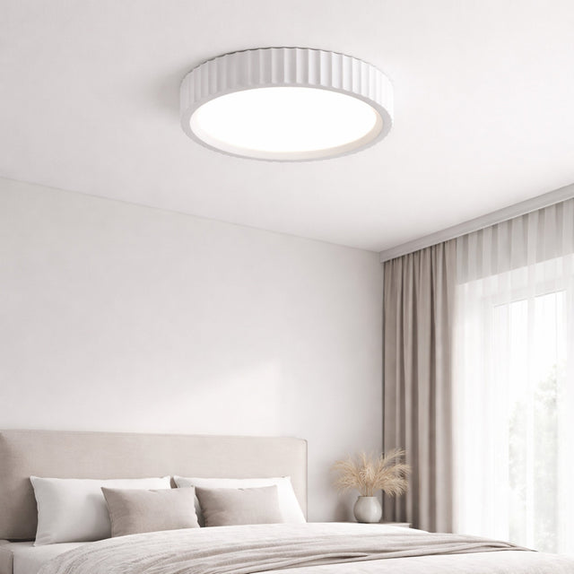 Mallory Plaster LED Large Ceiling Light 30W 3CCT White