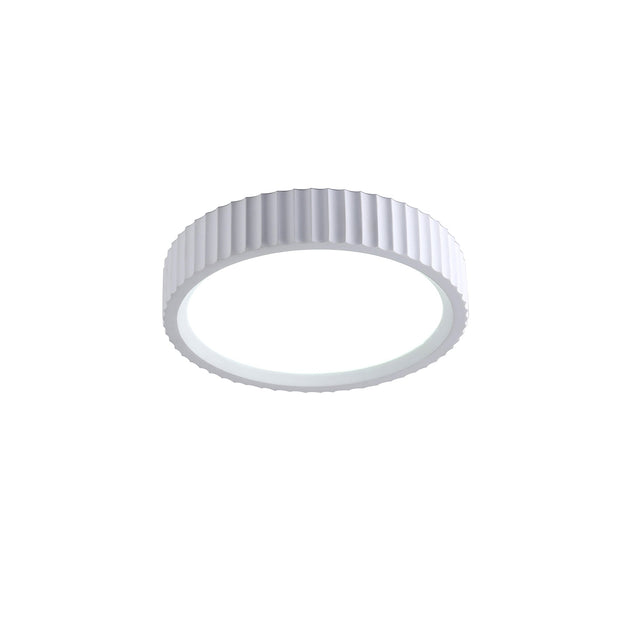 Mallory Plaster LED Small Ceiling Light 20W 3CCT White