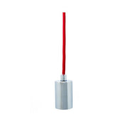 Pharos Chrome Pendant with Fabric Cable - Red Cable