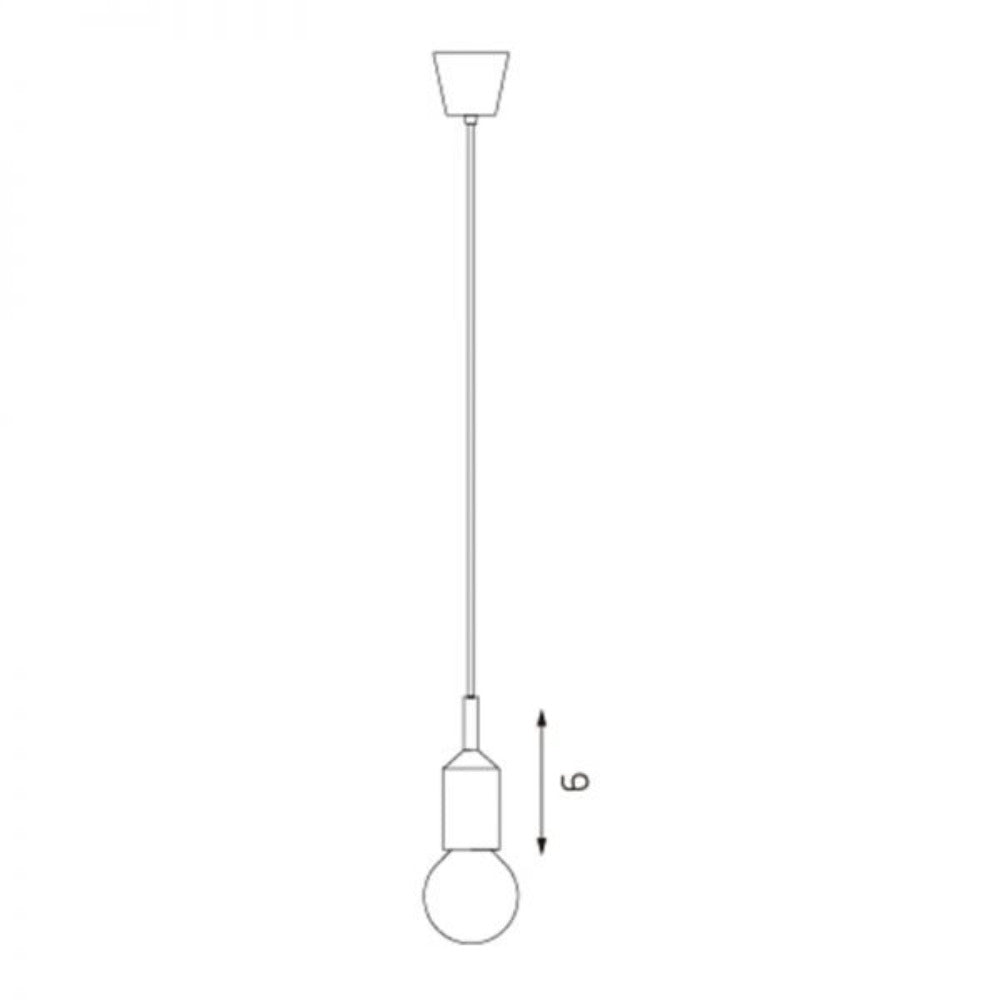Polly Silicone Pendant with Fabric Cable - Green Cable