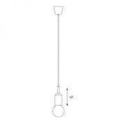 Polly Silicone Pendant with Fabric Cable - Green Cable