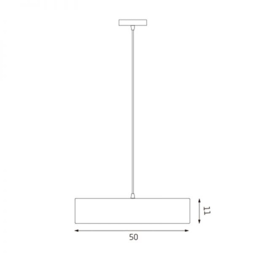 Mara Drum Pendant Light with Black Shade