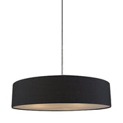 Mara Drum Pendant Light with Black Shade