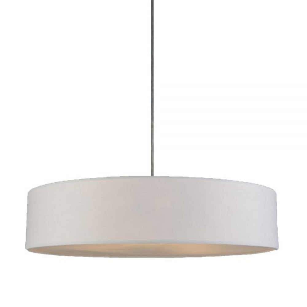 Mara Drum Pendant Light with White Shade