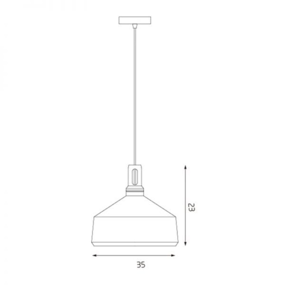 DISPLAY ITEM - Biorn Angled Pendant Light - Gold
