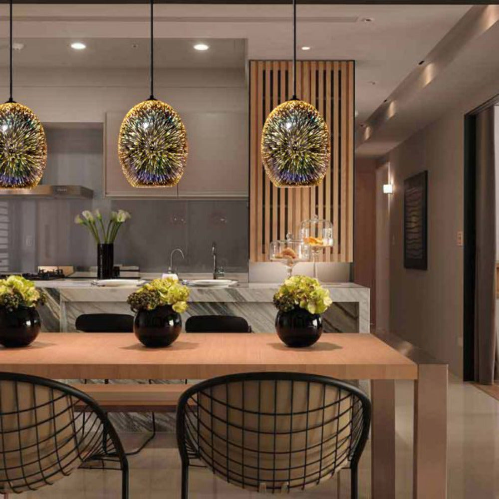 Moravian Pendant Light Chrome
