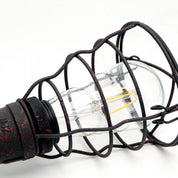 Vintage Pipe Pendant Light in Rusty