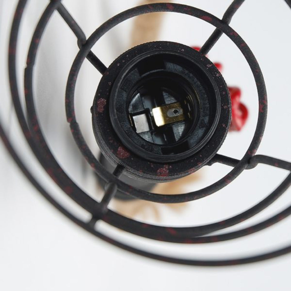 Vintage Pipe Pendant Light in Rusty