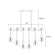 Tibery 6 Lights Pendant Light