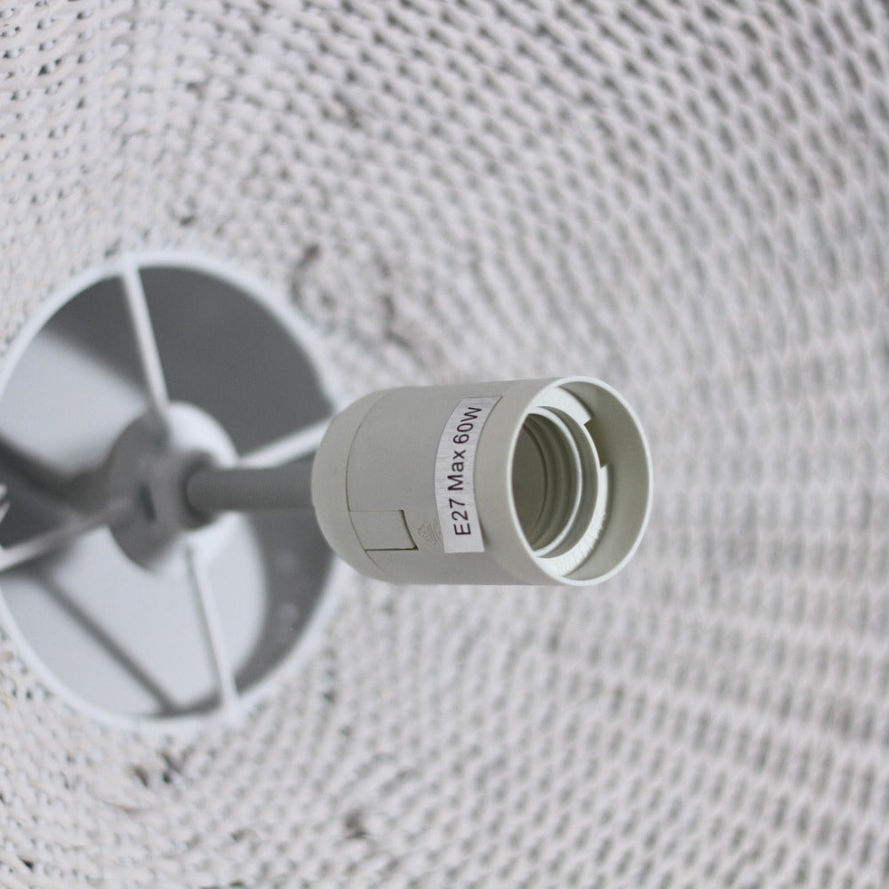 Adaya Rattan Pendant Light - White
