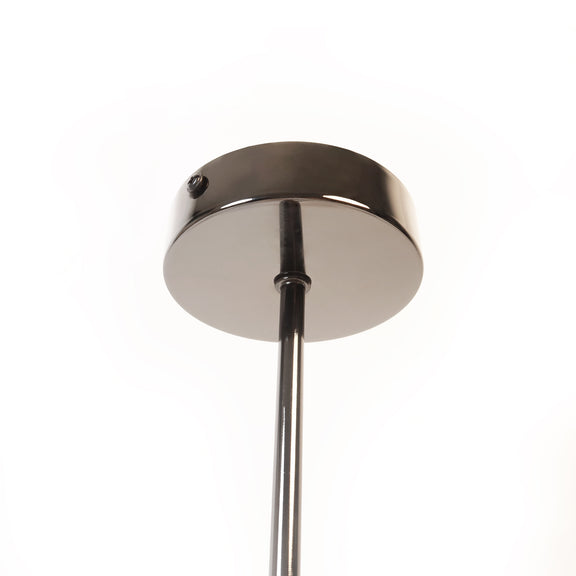 Grette 6 Lights Pendant Light Pearl Black & Opal