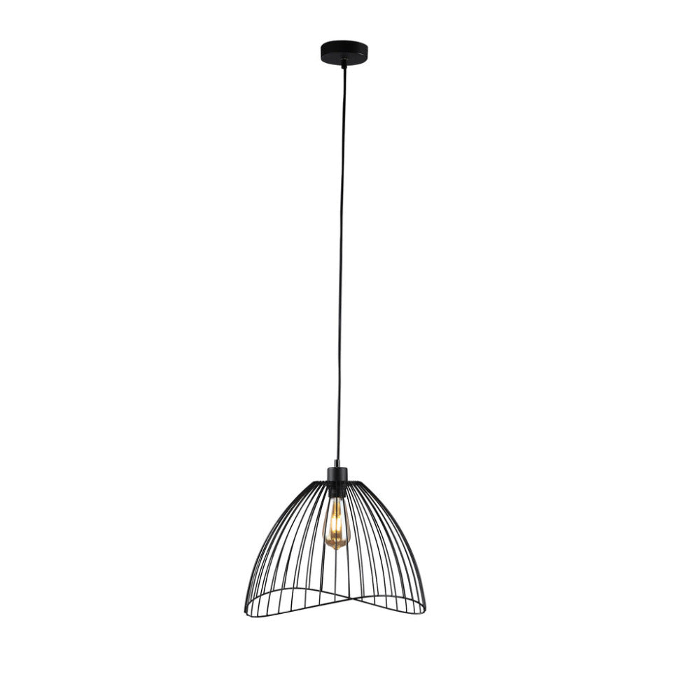Gloria 1 Light Pendant Black