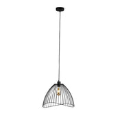 Gloria 1 Light Pendant Black