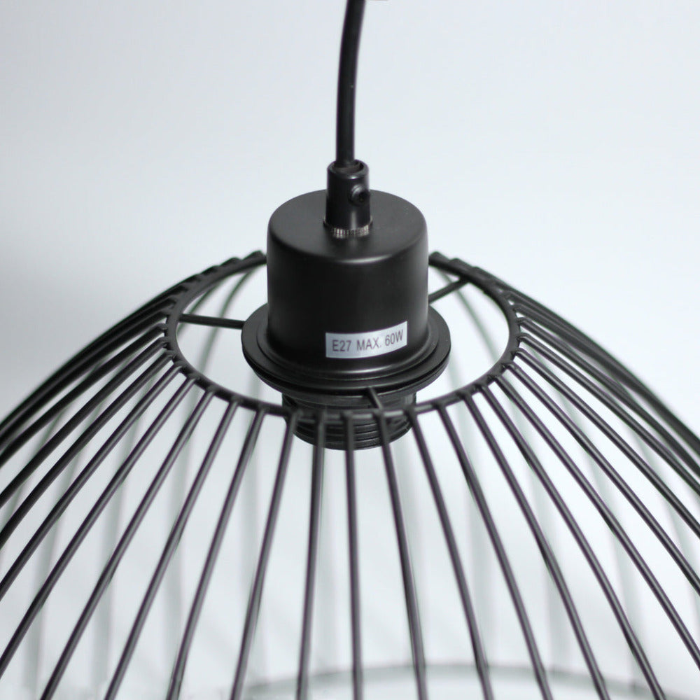 Gloria 1 Light Pendant Black