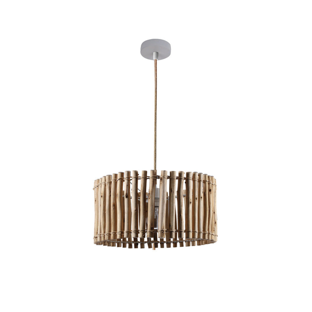 Vanessa 1 Light Pendant Natural Wood