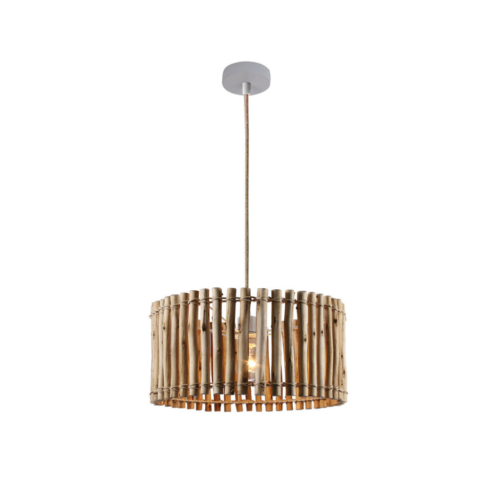 Vanessa 1 Light Pendant Natural Wood