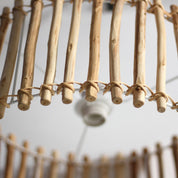 Vanessa 1 Light Pendant Natural Wood