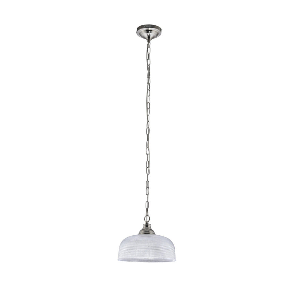 Aviva 1 Light Pendant Satin Chrome