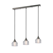 Aviva 3 Light Pendant Satin Chrome