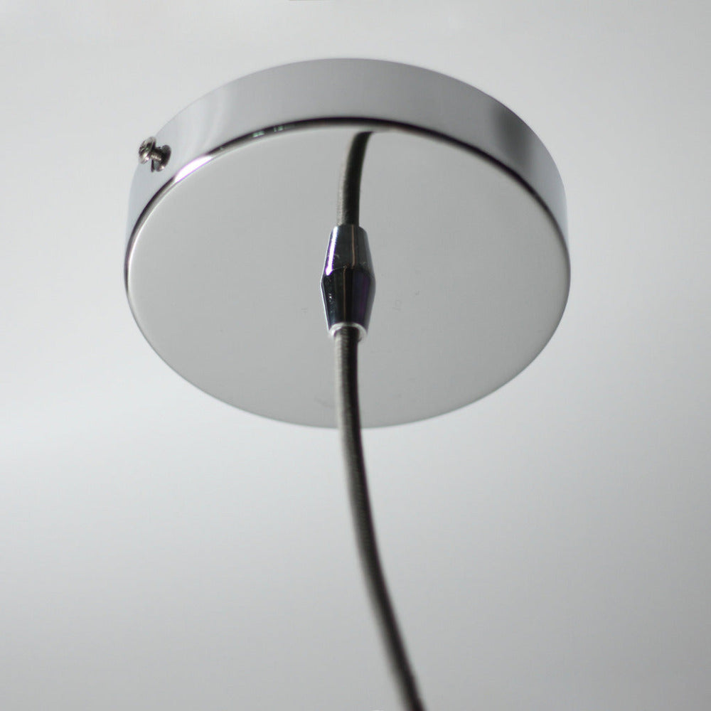 Casablance 1 Light Small Pendant Chrome & Clear