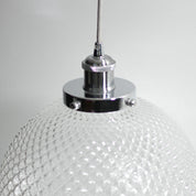 Casablance 1 Light Small Pendant Chrome & Clear