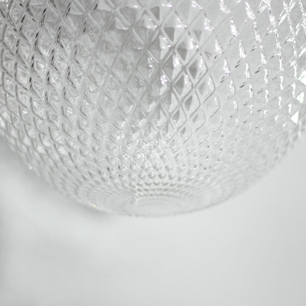 Casablance 1 Light Small Pendant Chrome & Clear