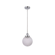 Casablance 1 Light Small Pendant Chrome & Clear