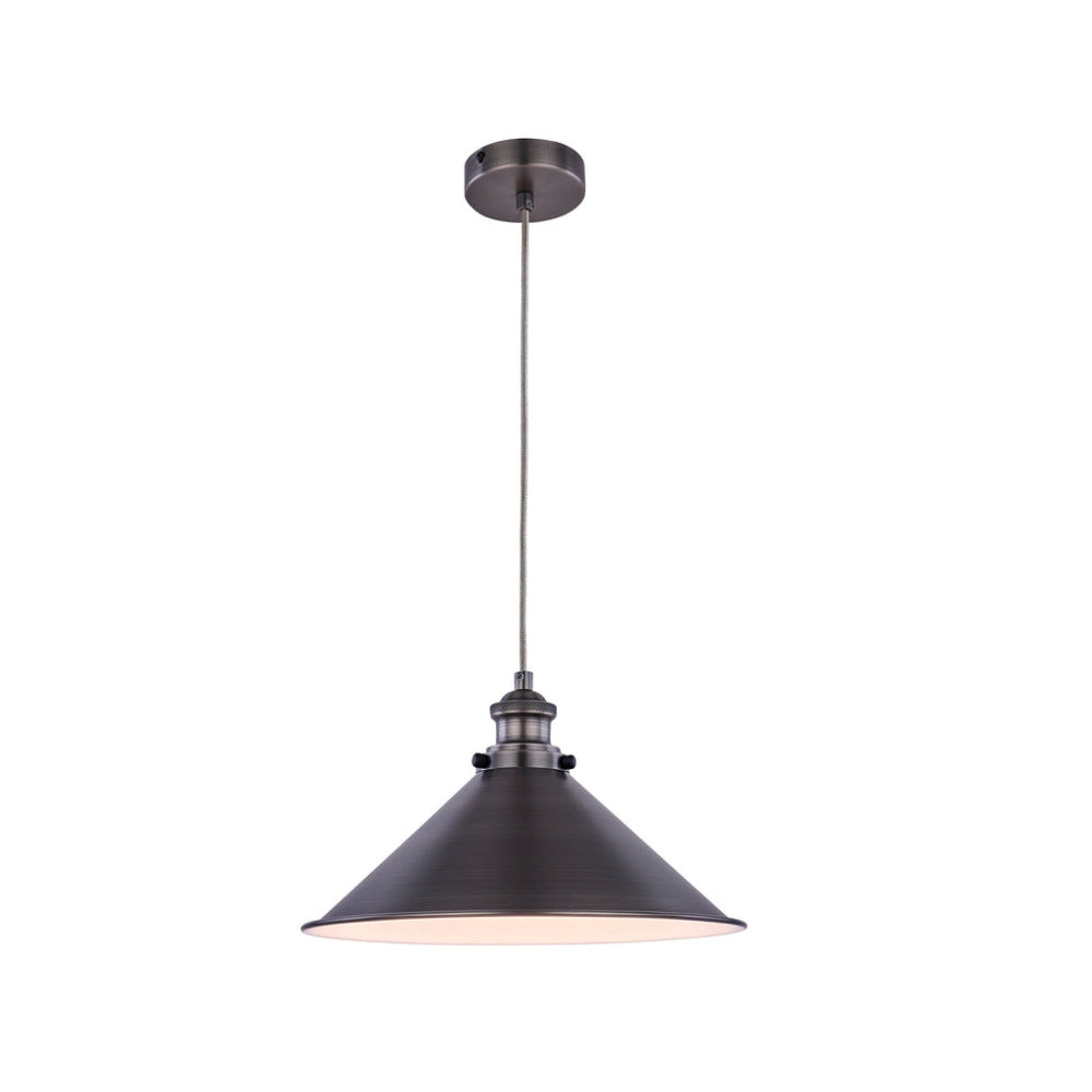 Brightyts 1 Light Pendant Pewter