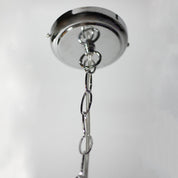 Lode 1 Light Small Pendant Matt Chrome & Clear