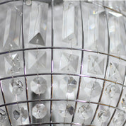 Lode 1 Light Large Pendant Matt Chrome & Clear