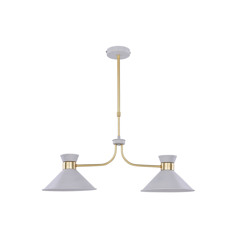 Baina 2 Light Pendant White