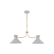 Baina 2 Light Pendant White
