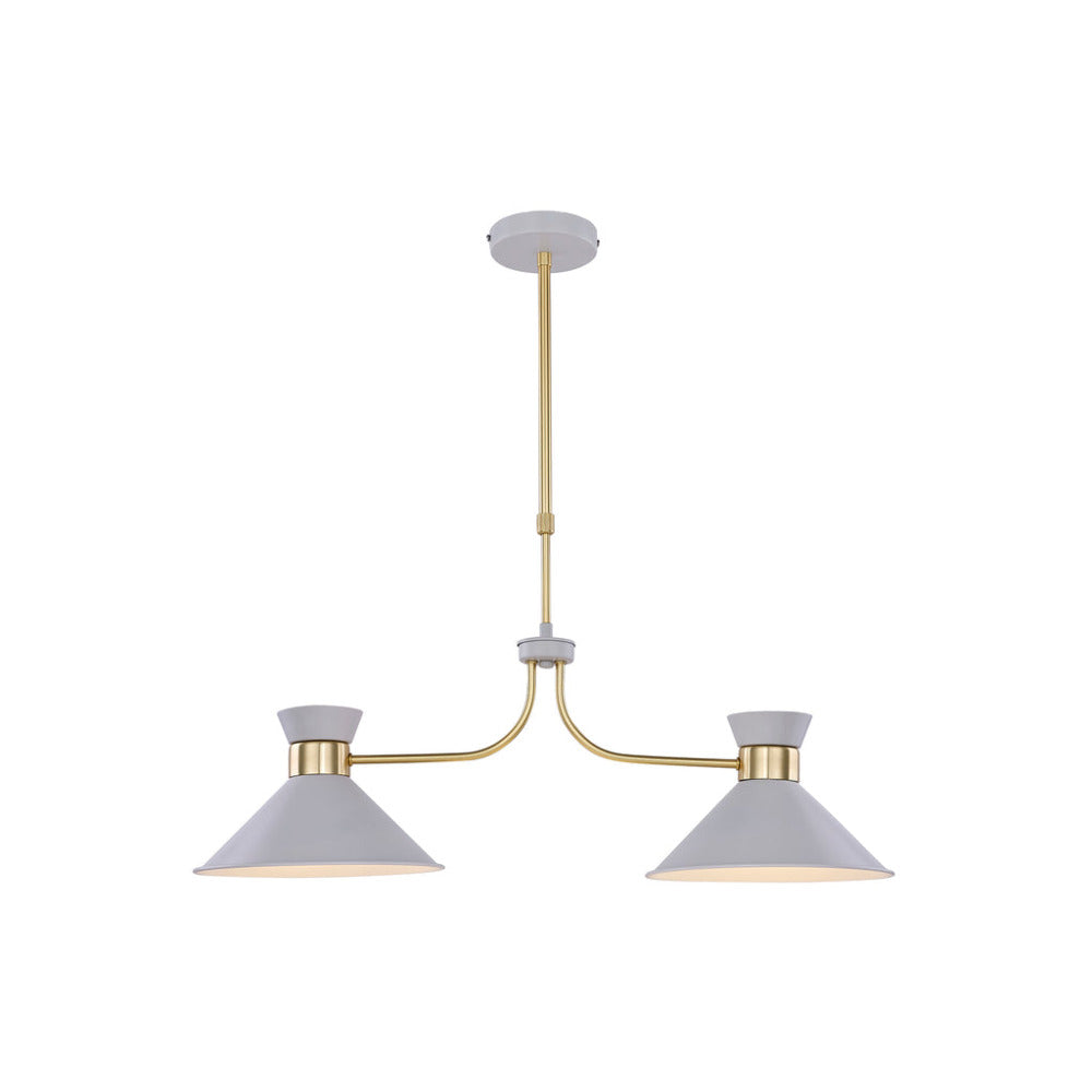 Baina 2 Light Pendant White