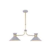 Baina 2 Light Pendant White