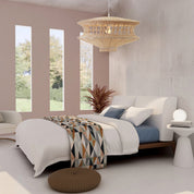 Parametric 1 Light Rattan Pendant Natural Rattan
