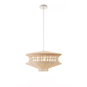 Parametric 1 Light Rattan Pendant Natural Rattan