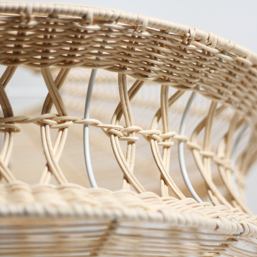 Parametric 1 Light Rattan Pendant Natural Rattan