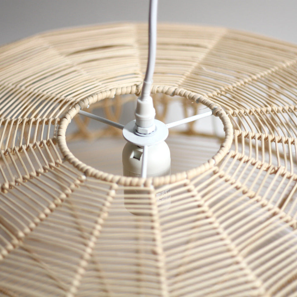 Parametric 1 Light Rattan Pendant Natural Rattan