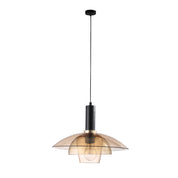 Pabla 1 Light Pendant Amber