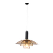 Pabla 1 Light Pendant Amber