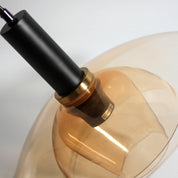 Pabla 1 Light Pendant Amber