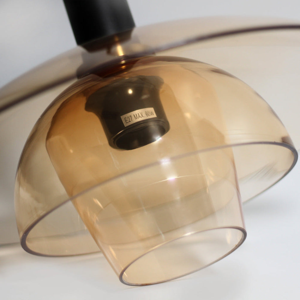 Pabla 1 Light Pendant Amber