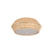 Kiri Flush Mount Light Natural Rattan