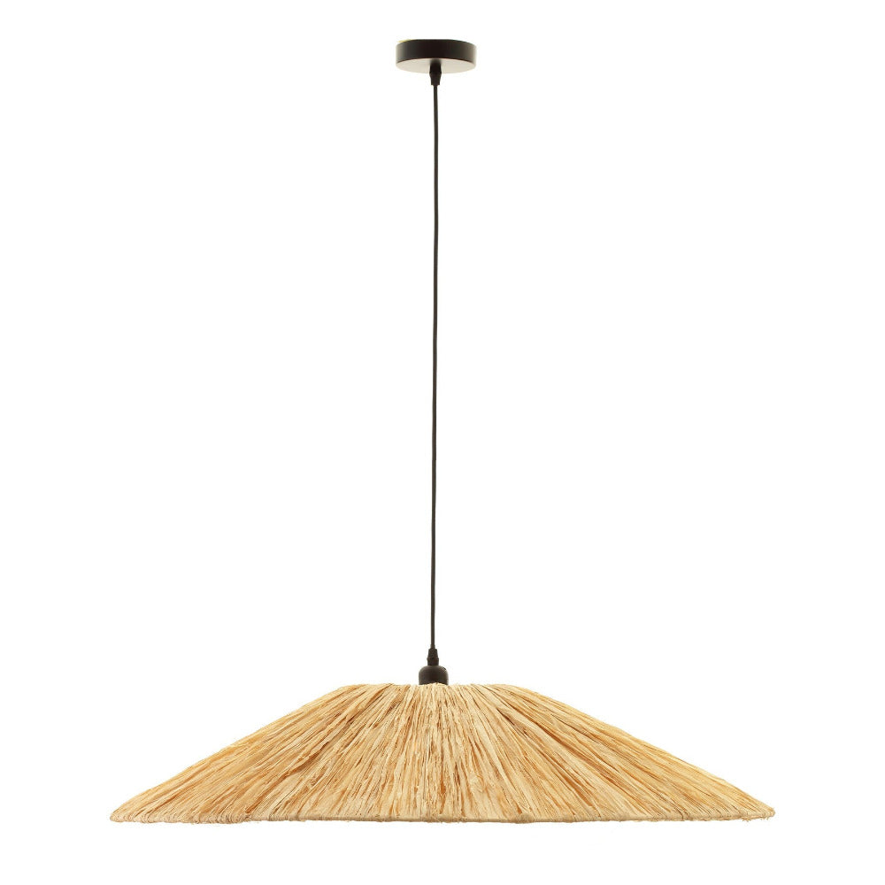 Lucia Pendant Light W800mm Natural Raffia Grass
