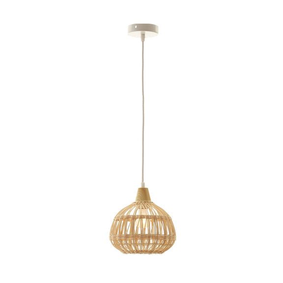 Loom Rattan Pendant Light Cream & Natural
